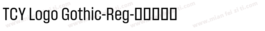 TCY Logo Gothic-Reg字体转换